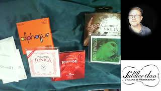 Hidersine Violin String review H100 [upl. by Idnis331]