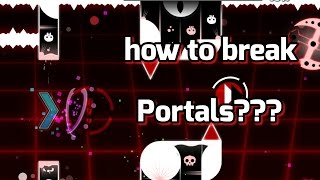 How to break portals geometry dash 21 [upl. by Kolva]