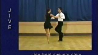 Jive dance steps 25 Toe heel swivels slow [upl. by Iramat977]