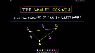 ❖ The Law of Cosines  SSS Example ❖ [upl. by Joerg]