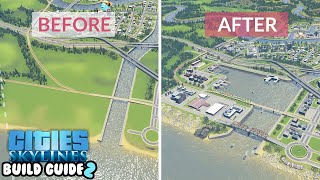 What To Build When You Hit That Awkward Tile Boundary In Cities Skylines  Orchid Bay [upl. by Nerua568]