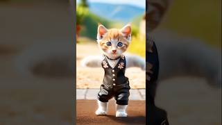 Cat Funny Dance💚🎉🤗shorts cat catvideos catdance [upl. by Delacourt]