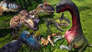 EVENTO  Carnívoros Caçando Um Camarasaurus Utahraptor Acro Cerato  The Isle Prelude  PTBR [upl. by Aremat]