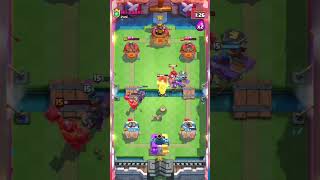 royal recruits royal hogs deck 🤯  clash royale  shorts battleroyale supercell [upl. by Aihsatsan490]