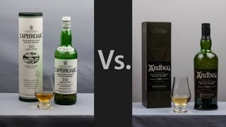 Whisky Video 5 Ardbeg 10 Vs Laphroaig 10 [upl. by Puduns]