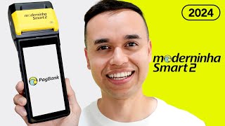 Testei a Máquina de Cartão Moderninha Smart 2 PagBank Vale a Pena [upl. by Miett297]