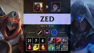 Zed Mid vs Sylas Triple Kill Dominating  EUW Master Patch 1418 [upl. by Elleinad860]