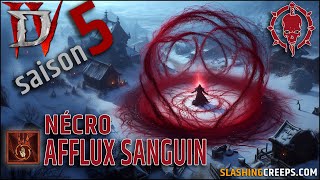 Build Nécromancien Afflux Sanguin Diablo 4 Saison 5 Patch 15 profitez des buffs daccablement [upl. by Wemolohtrab]