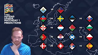 My UEFA Nations League Matchday 1 Predictions 050924 [upl. by Sicular]