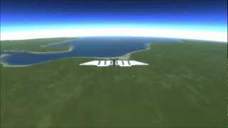 Kerbal Space Program  Travelling Around Kerbin In A Solar Plane [upl. by Schlenger391]