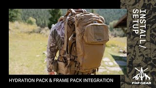 How to Attach Hydration Pack to Hunting Backpacks [upl. by Aicinod909]