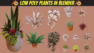 Blender 28 Tutorial Creating Lowpoly Plants [upl. by Eluj]