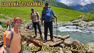 Trek Day 3  Lidderwat to Sekhwas  Lunch Dinner  Chasing Clouds  Tarsar Marsar Trek 2024 Ep12 [upl. by Koorb]