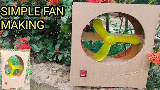 How to Make Rechargeable Table Fan from DC Motor at home  How to make a table fan [upl. by Lednik]