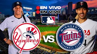 🔴 EN VIVO NEW YORK YANKEES vs TWINS MINNESOTA  MLB LIVE  PLAY BY PLAY [upl. by Licec]