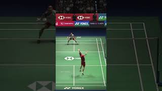 Kento Momotas effortless defense shorts badminton kentomomota [upl. by Notsirk]