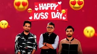 KISS DAY  Watch Ayushmann Khurrana and Jitendra Kumar Funny Video on Kiss Day [upl. by Nirehtak]