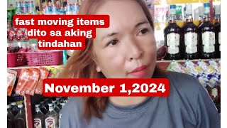 FAST MOVING ITEMS NGAYONG NOVEMBER 12024 [upl. by Grevera]