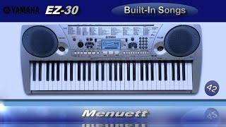 042  Menuett  Yamaha EZ30 BuiltIn Songs [upl. by Aivalf112]