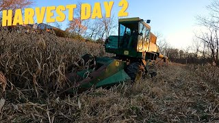 Second Day of Corn Harvest  John Deere 3300 [upl. by Ainyt]