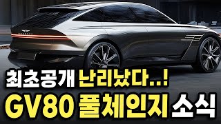 신형 제네시스 GV80 풀체인지 유출소식 테슬라를 베꼈다는 이 기술 난리났다 [upl. by Christine]