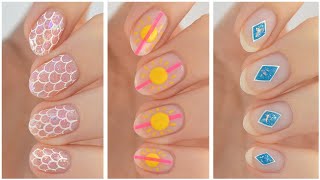 Minimalistic Nail Art 2024 ☀️ Fun amp Easy Summer Nail Design Compilation [upl. by Ahsiner]