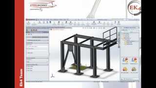 SolidWorks PLUG IN  EK4 SteelWorks ADVANCED [upl. by Nesnej]