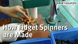 How fidget spinners are made [upl. by Ntsyrk]