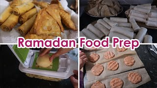 Ramadan Food Preparation 2022  Samosas Spring Rolls Kebabs Pasties amp More  Bulk Ramadan Prep [upl. by Hoy]