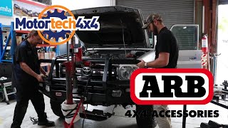 EP2 ARB Summit Bar Install at Motortech 4X4 4WD New Zealand 76 Series Build [upl. by Moses]