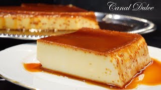 FLAN DE LECHE CONDENSADA SUPER DELICIOSO Y FÁCIL [upl. by Ashling494]