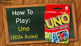 How to play Uno 2024 Rules [upl. by Vish]