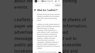 What Are quotLeafletsquot [upl. by Northrup645]