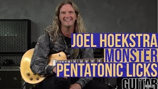 Monster Pentatonic Licks With Joel Hoekstra [upl. by Anawahs360]