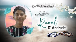 Celebrating the life of Raoul D Andrade [upl. by Amr]