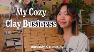 My Cozy Clay Business Polymer Clay Process  My Favorite Art Supplies ✿ Studio Vlog [upl. by Hgielyak470]