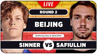 SINNER vs SAFIULLIN ● ATP Beijing 2024 ● LIVE Tennis Watchalong Stream [upl. by Eseer]