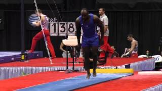 Donnell Whittenburg  Vault 1  2014 PampG Championships  Sr Men Day 2 [upl. by Enitsud]