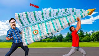 We Made Large Plane of Plastic Bottles हमने बना दिया बोतल से प्लेन Will It Fly or Not [upl. by Ready]