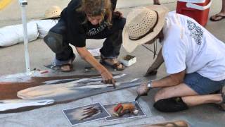 Wyomings First 3D Chalk Street Painting [upl. by Tol]