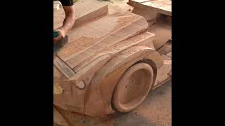 Builds Audi Skysphere woodcar wood woodcarving 17 [upl. by Edelstein320]