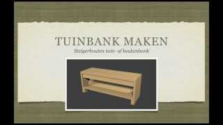 Tuinbank Maken van Steigerhout [upl. by Varian]