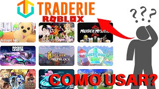 TUTORIAL DE COMO USAR TRADERIE  SITE DE TROCAS ROBLOX [upl. by Aimac]