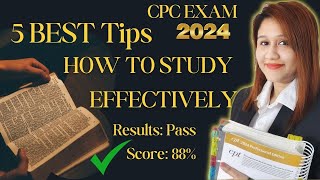 How to Study Effectively for CPC Exam  The 5 BEST Study Tips [upl. by Adnorhs916]