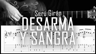 Desarma y sangra Serú Girán  Fingerstyle guitar  Arreglo solista con partitura y tablatura [upl. by Blackmore]