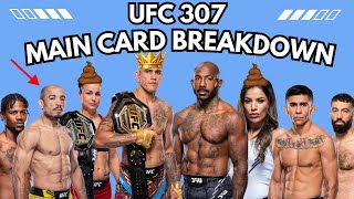 UFC 307 MAIN CARD PREDICTIONS [upl. by Attenor]