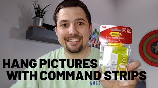 How To Hang Pictures with Command Strips [upl. by Zobe334]