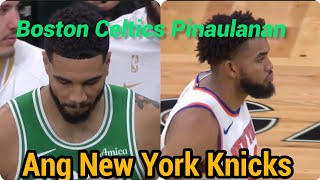 Boston Celtics nagpaulan nang Threes sa NBA Opening Night laban sa New York Knicks nbahighlights [upl. by Dawaj]