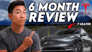 Tesla Model Y HONEST 6Month Review 2024 7Seater  Is This Car Worth It [upl. by Nonnahs]