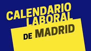 Calendario laboral de Madrid Estos son los días festivos para 2022 [upl. by Yecart500]